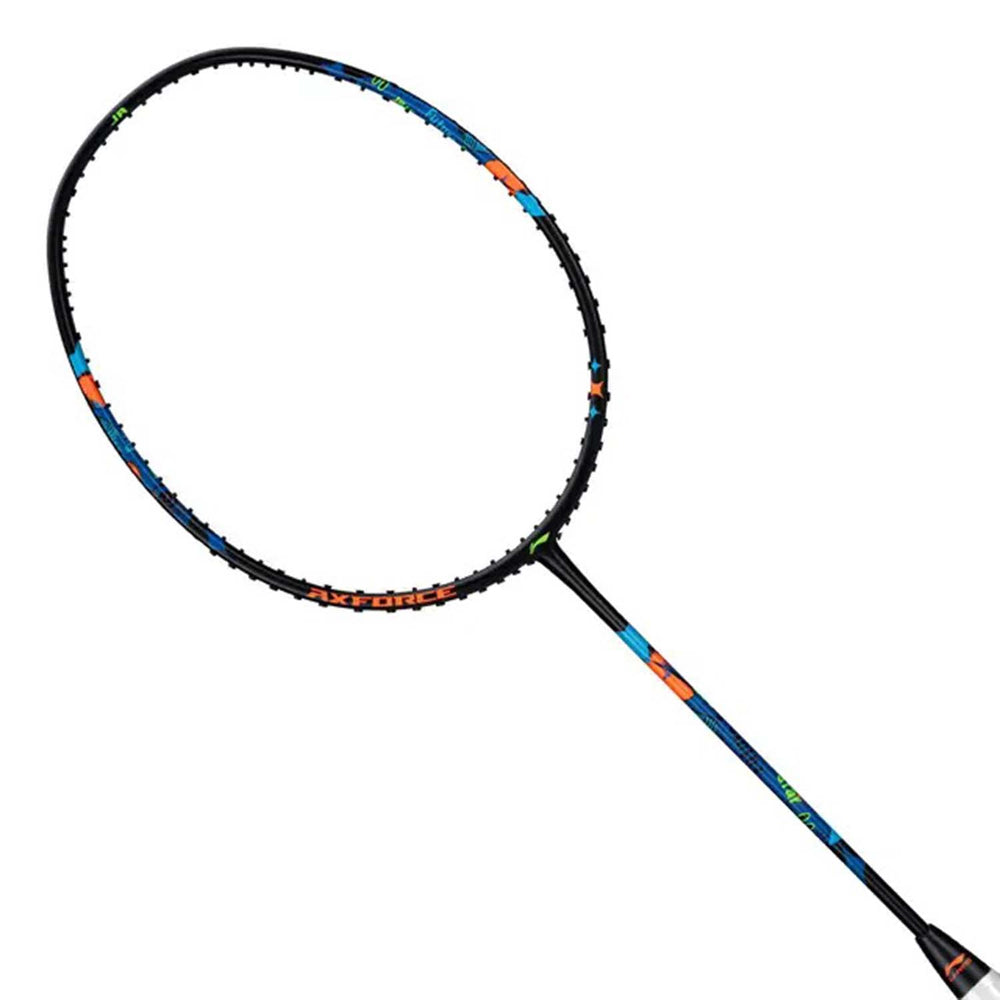Li-Ning AX Force Junior Badminton Racquet – G6 Grip, Lightweight & Durable, High Power & Control for Young Players (Black/Blue) - Best Price online Prokicksports.com