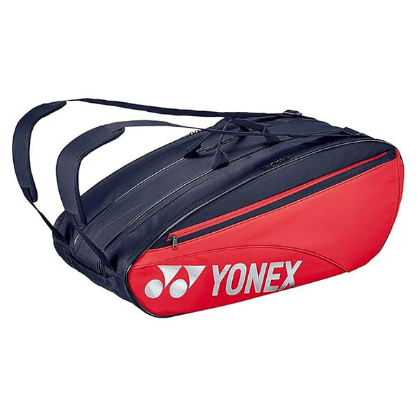Yonex BA42326EX Team Racquet Bag – 6-Racquet Capacity, Dual Compartments, Shoe Pocket, Lightweight Design for Badminton & Tennis Players