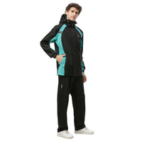 Zeel JS508 Go‑Hike Men’s Waterproof Rain Suit (Jacket + Pant) Breathable, Windproof & PVC-Coated Sealed-Seam Design with Reflective Accent - Best Price online Prokicksports.com