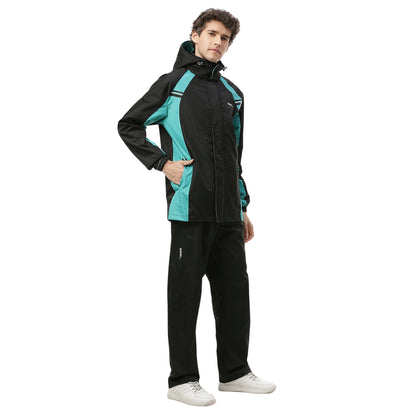 Zeel JS508 Go‑Hike Men’s Waterproof Rain Suit (Jacket + Pant) Breathable, Windproof & PVC-Coated Sealed-Seam Design with Reflective Accent - Best Price online Prokicksports.com