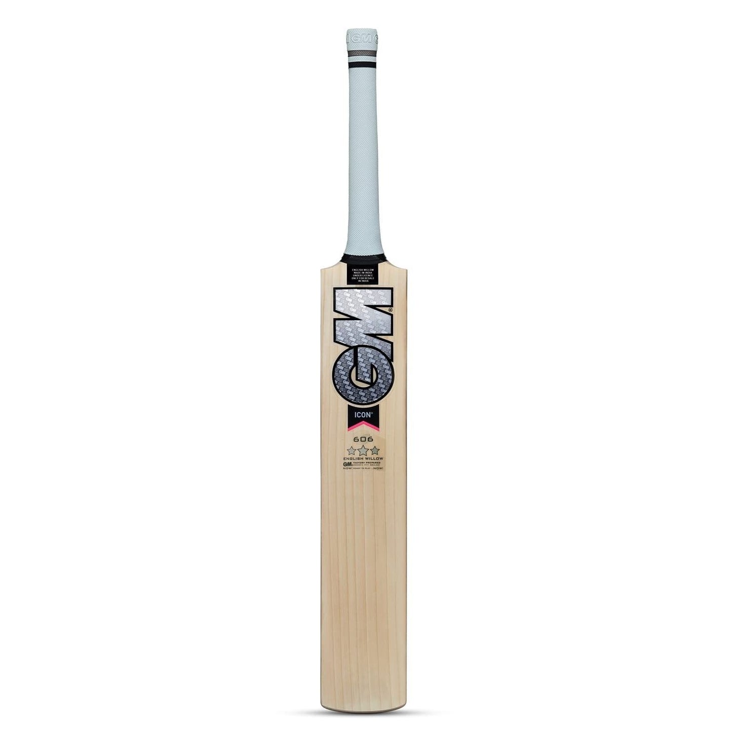 GM Icon 606 English Willow Cricket Bat – SH Mens | Grade 3 Willow, Full Profile, L555 Blade, Power Arc Bow | Large Sweet Spot, Treble Spring Cane Handle - Best Price online Prokicksports.com