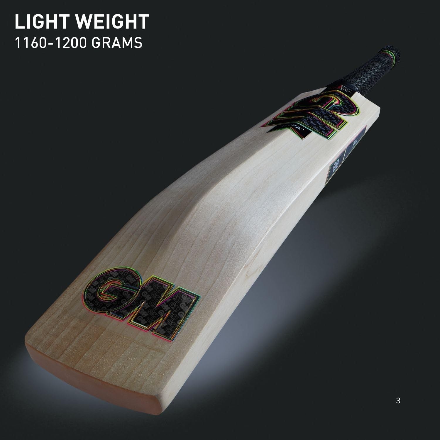 GM Hypa 606 English Willow Cricket Bat – SH Mens | Grade 3 Willow, Powerarc Bow, F4.5 Face Profile, L555 Blade, Hypa Grip | Balanced Power, Massive Edges - Best Price online Prokicksports.com