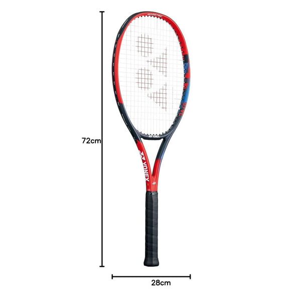 Yonex Vcore Ace Strung Tennis Racquet (G2) – 260 Grams | 98 sq.in, 16x20, HM Graphite, ISOMETRIC, Aero Fin & Trench | Affordable Spin & Control for Beginners
