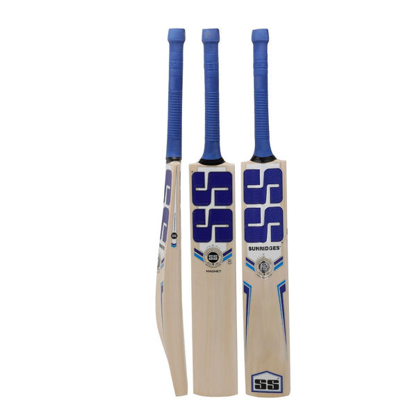 SS Magnet Kashmir Willow Cricket Bat – Grade 4, Balanced Full Blade, Thick Edges & Cover Included (Short Handle)