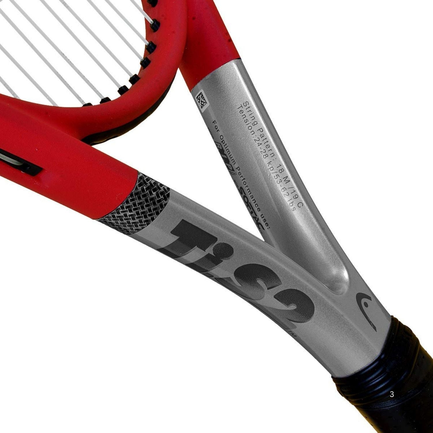 Head TI S2 US Strung Tennis Racquet S30 (Grip 3: 4 3/8), Black/Grey - 245 Grams | Titanium-Graphite Composite, 102 sq.in Head, 18x19 String Pattern, Head Heavy Balance - Best Price online Prokicksports.com