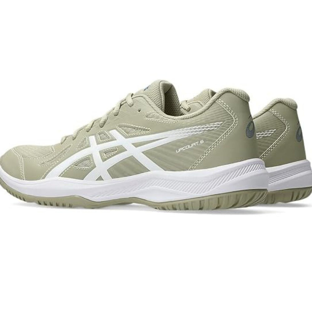 ASICS Upcourt 6 Men’s Badminton Shoes – Lightweight Indoor Court Footwear with Mesh Upper, EVA Cushioning & Non-Marking Rubber Sole for Grip and Comfort
