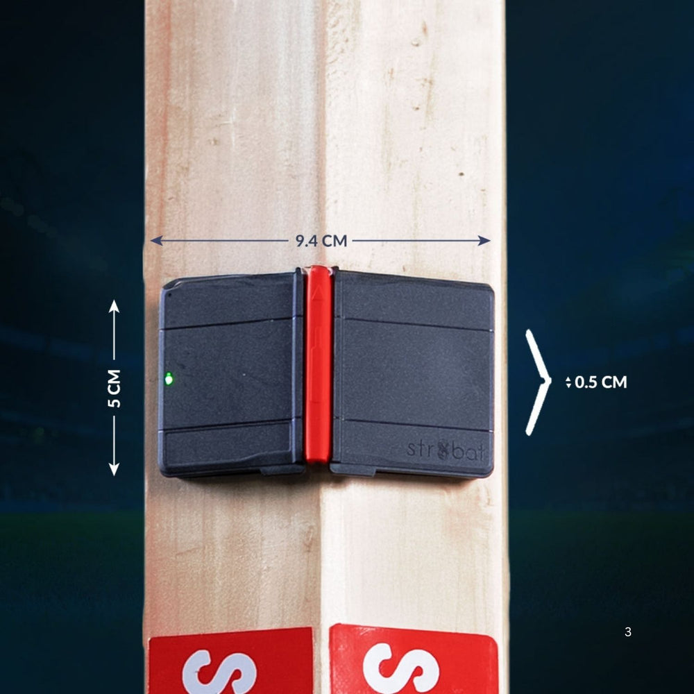 Str8bat Cricket Bat Sensor – Motion Tracker for Bat Speed, Swing Angle & Timing | Smart Batting Practice Device | Cricket Shot Analysis Tool for Players & Coaches - Best Price online Prokicksports.com