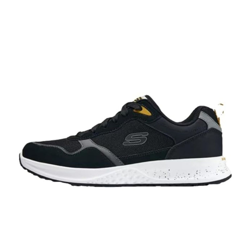 Skechers Men’s Fletch‑Alford Casual & Running Shoes – Suede/Mesh Upper, Air‑Cooled Memory Foam & Goga Mat Arch Support - Best Price online Prokicksports.com