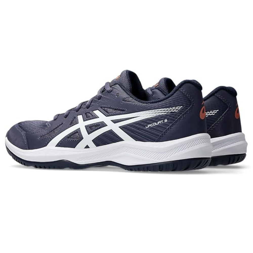 ASICS Upcourt 6 Men’s Badminton Shoes – Lightweight Indoor Court Footwear with Mesh Upper, EVA Cushioning & Non-Marking Rubber Sole for Grip and Comfort