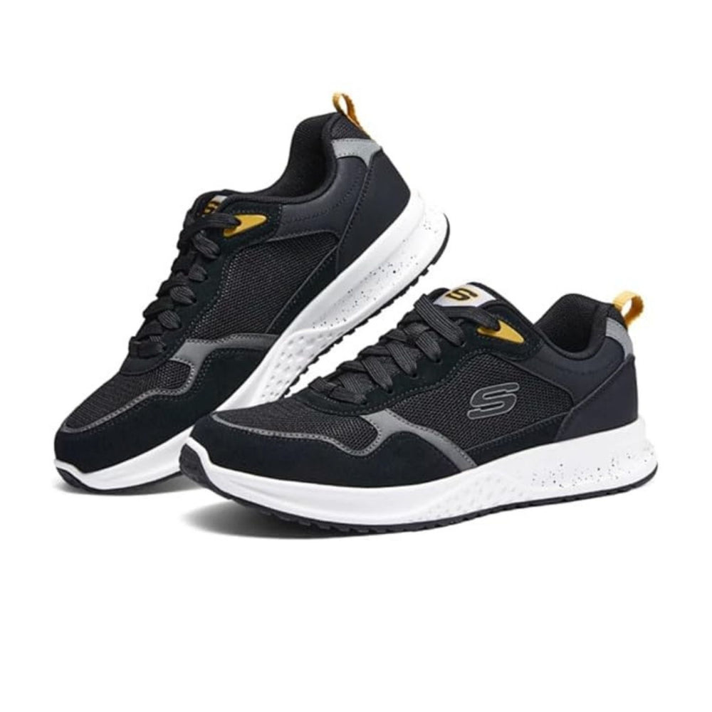Skechers Men’s Fletch‑Alford Casual & Running Shoes – Suede/Mesh Upper, Air‑Cooled Memory Foam & Goga Mat Arch Support - Best Price online Prokicksports.com