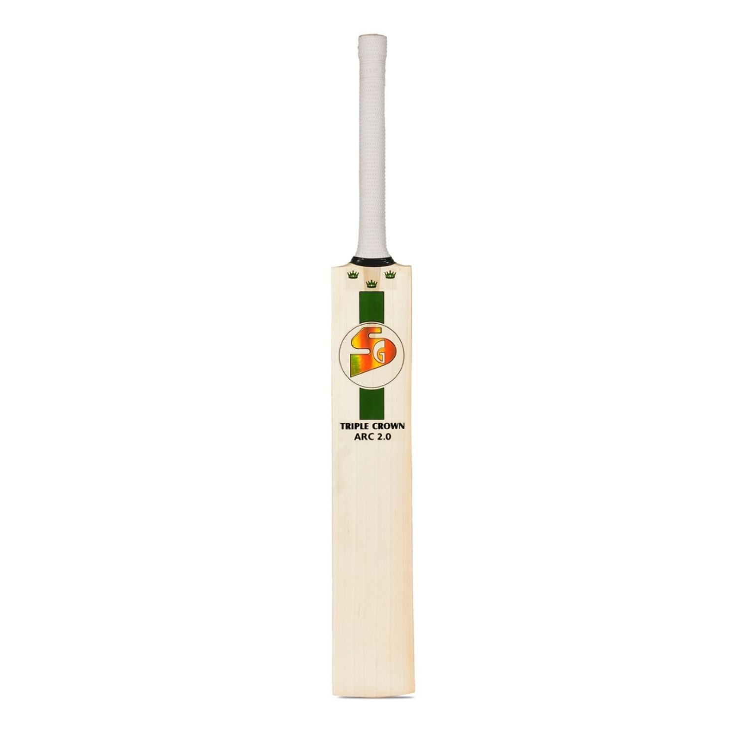 SG Triple Crown Arc 2.0 English Willow Cricket Bat – SH, Grade 2 Willow, Mid to Low Profile Blade for Powerful Stroke Play, Ideal for Leather Ball Cricket - Best Price online Prokicksports.com