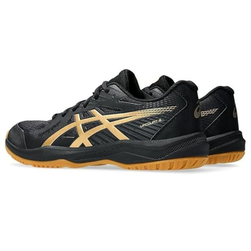 ASICS Upcourt 6 Men’s Badminton Shoes – Lightweight Indoor Court Footwear with Mesh Upper, EVA Cushioning & Non-Marking Rubber Sole for Grip and Comfort