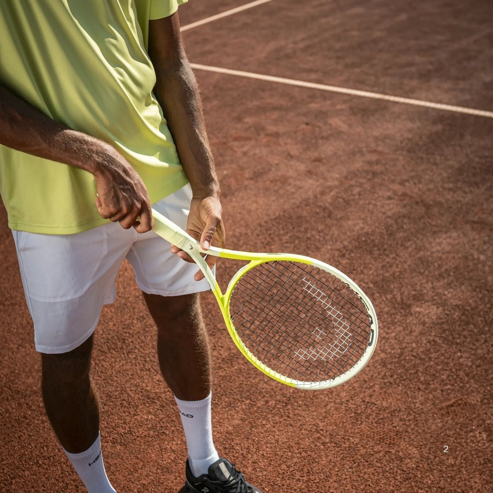 Head Extreme MP Strung Tennis Racquet (Grip 2 – 4 1/4) Neon Yellow/Green, 300g | Auxetic 2.0 Spin Machine for Intermediate & Advanced Players - Best Price online Prokicksports.com