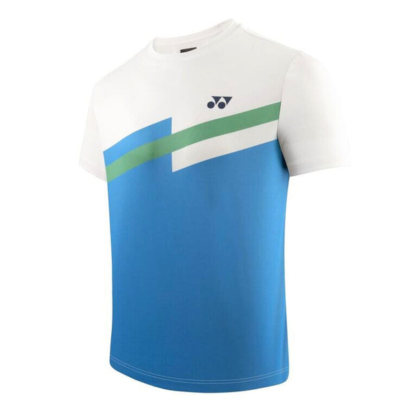 YONEX RM H036-2869-Easy4-S Men’s Round Neck T-Shirt | TruDry Moisture Wicking Sportswear for Badminton, Tennis, Gym & Fitness | Navy Peony Easy4 Series Lightweight Polyester