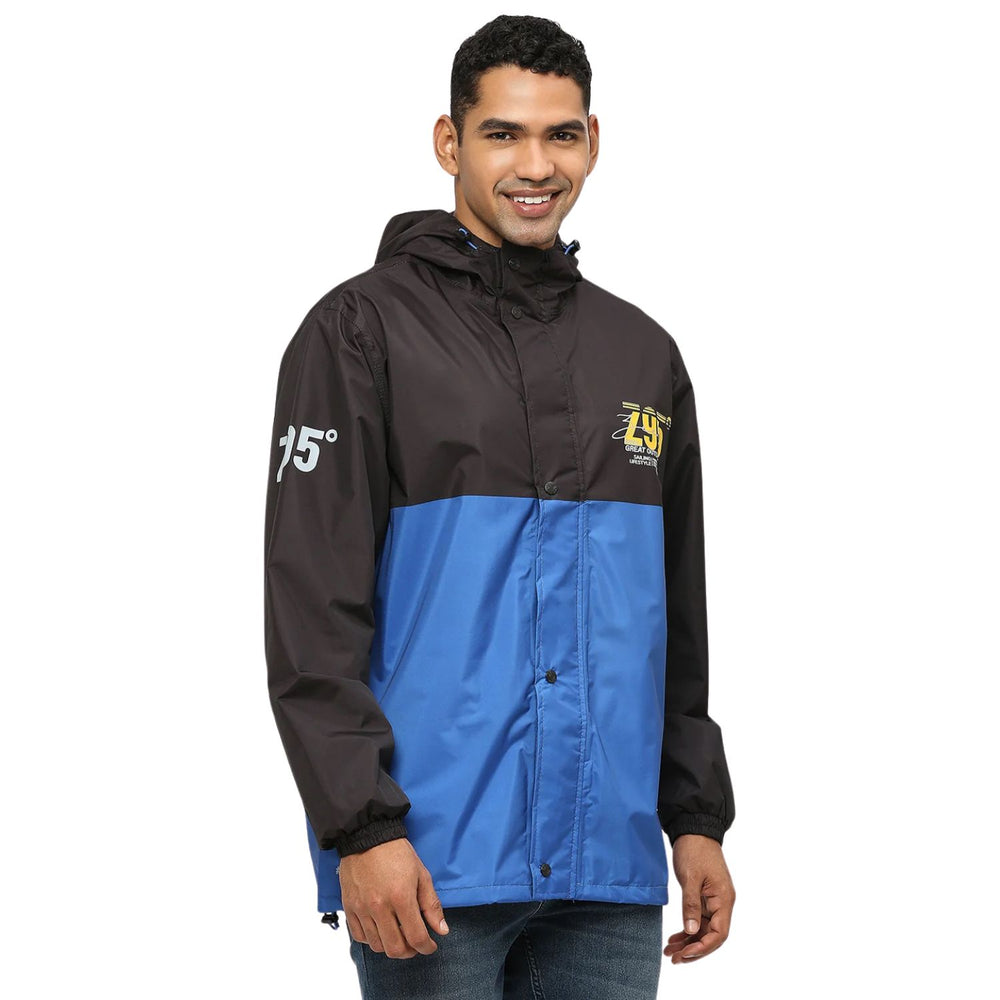 Zeel Outdoor Essential Waterproof Rain Jacket MJ107 for Men & Boys – Lightweight Hooded Raincoat for Monsoon, Travel, Hiking & Daily Use - Best Price online Prokicksports.com