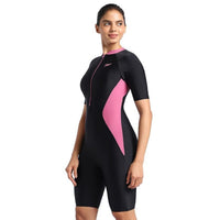 Speedo Women’s Endurance 10 Panel Kneesuit – Zip Front | Chlorine‑Resistant, UPF 40+, Zip Closure & Streamlined Fit for Swim Training - Best Price online Prokicksports.com