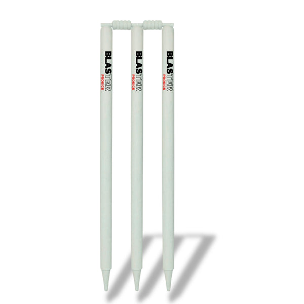 Prokick Blaster Wooden Cricket Stump Set (Pack of 3 Stumps/2 Bails)