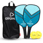 Airavat Blast 7406 Pickleball Paddle Set – 13mm | 2 Paddles + 2 Balls + Carry Bag | USAPA Approved | Lightweight Power & Control | Premium Grip | Tournament Ready (Yellow, Blue) - Best Price online Prokicksports.com