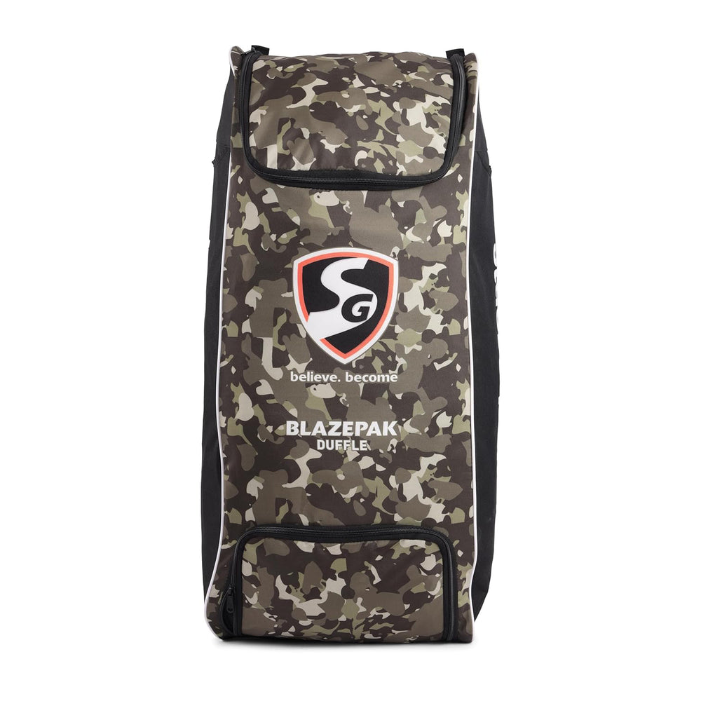 SG Blazepak Duffle Cricket Kitbag – Spacious Lightweight Backpack-Style Kit Bag with Multiple Compartments for Bats, Gear, and Accessories