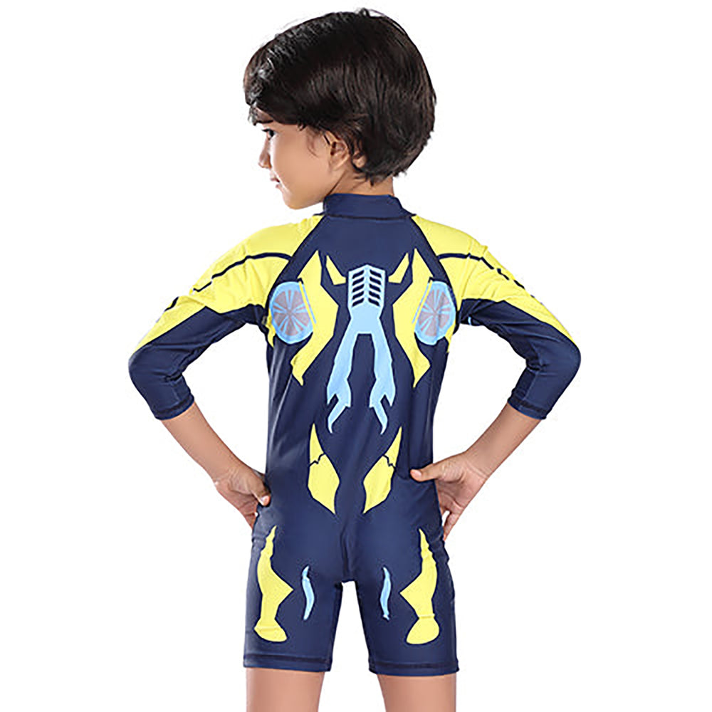 Airavat 1513 Kids Swimming Costume – Comfortable One-Piece Swimwear for Boys & Girls, Stretchable Fabric, Pool Training & Water Activities Use