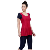 Airavat Brigid 5008 Women’s Swimming Frocksuit – Modest Full-Cover Swimwear with Skirt Design for Pool, Beach, Water Sports & Training Use - Best Price online Prokicksports.com