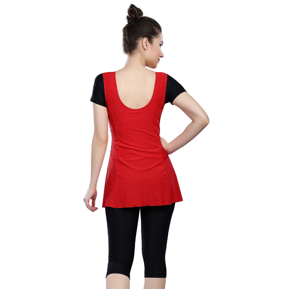 Airavat Brigid 5008 Women’s Swimming Frocksuit – Modest Full-Cover Swimwear with Skirt Design for Pool, Beach, Water Sports & Training Use - Best Price online Prokicksports.com