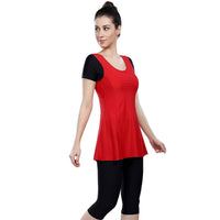 Airavat Brigid 5008 Women’s Swimming Frocksuit – Modest Full-Cover Swimwear with Skirt Design for Pool, Beach, Water Sports & Training Use - Best Price online Prokicksports.com