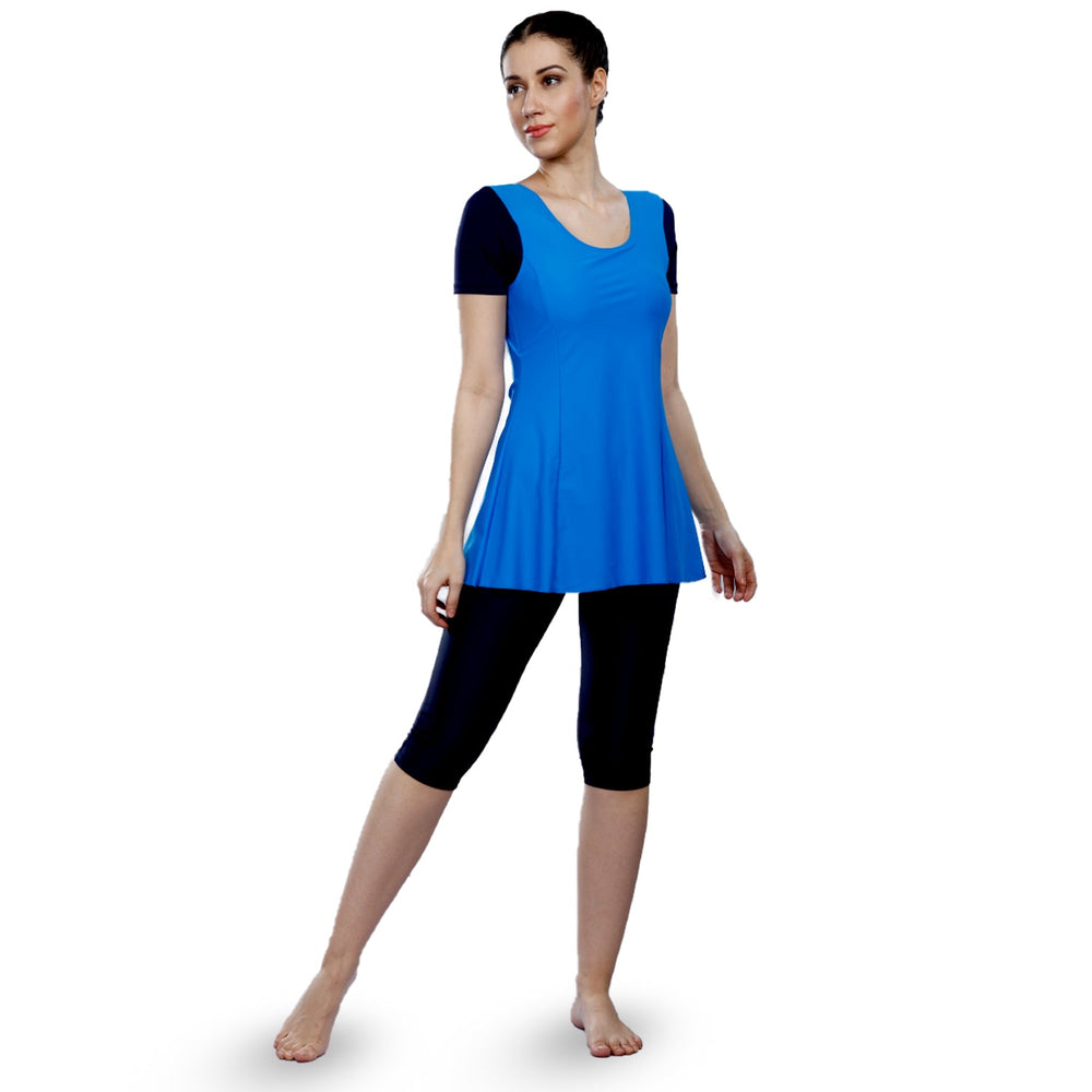 Airavat Brigid 5008 Women’s Swimming Frocksuit – Modest Full-Cover Swimwear with Skirt Design for Pool, Beach, Water Sports & Training Use