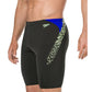 Speedo Boom Splice Swimming Aquashort for Men, Black/Bright Zest/Chroma Blue - Best Price online Prokicksports.com