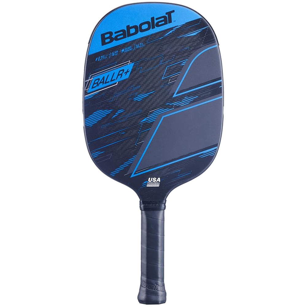 Babolat BALLR+ Pickleball Paddle, Black/Blue - 235g | High Performance Paddle for Precision & Power | Durable & Lightweight Design