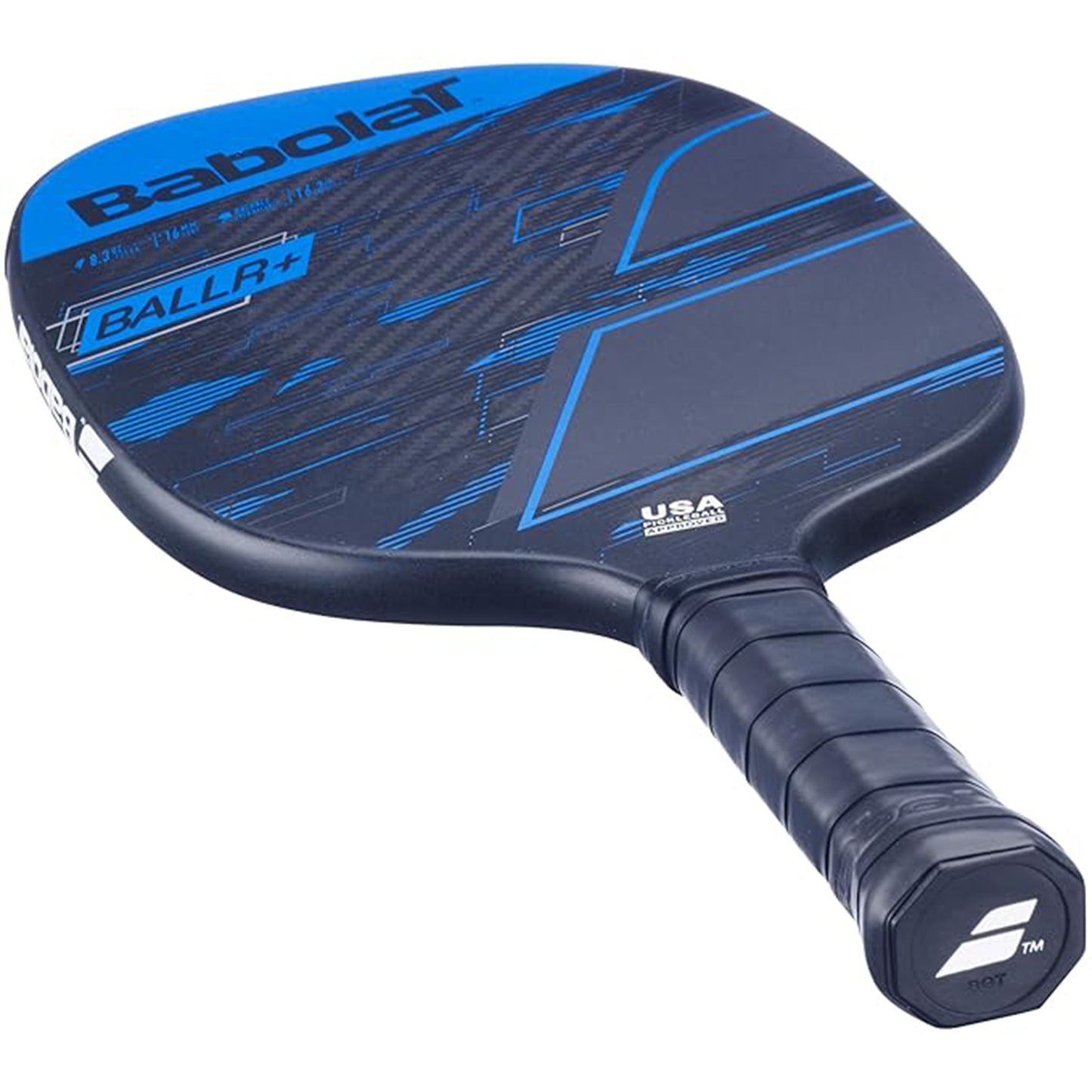 Babolat BALLR+ Pickleball Paddle, Black/Blue - 235g | High Performance Paddle for Precision & Power | Durable & Lightweight Design - Best Price online Prokicksports.com