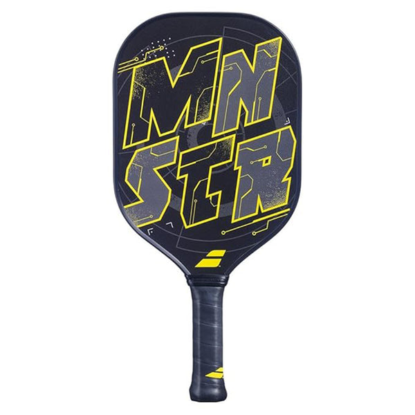 Babolat MNSTR Pickleball Paddle, Lightweight Black/Yellow - High Power & Control, 230 Grams, Ideal for All Skill Levels