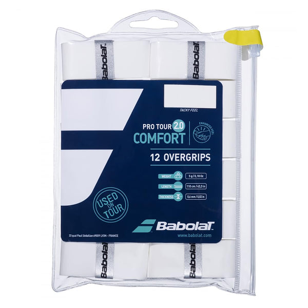 Babolat Pro Tour 2.0 Pack of 12 - White
