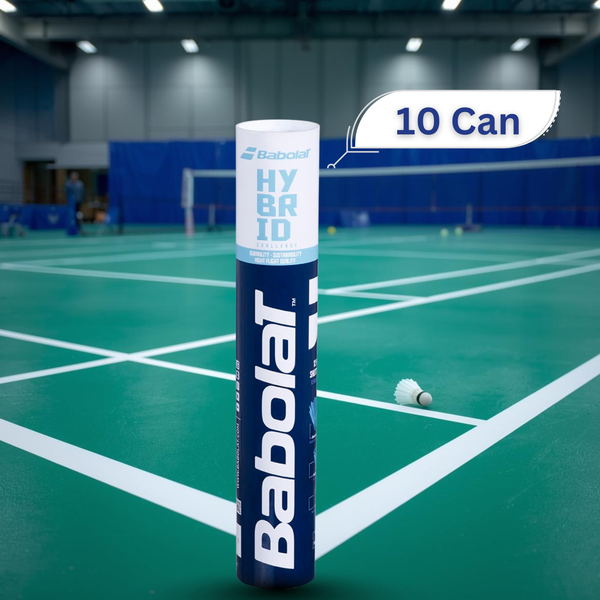 Babolat Hybrid Badminton Shuttlecock – 12 Pieces (Pack of 10)