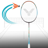 Victor Auraspeed 70 K Unstrung Badminton Racquet – 3U5 Ice/Snow Blue, Unstrung, Speed-Focused Racket for Intermediate & Advanced Players with Fast Swing & Control - Best Price online Prokicksports.com