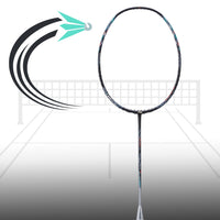 Li-Ning AXForce 70 Unstrung Badminton Racquet, 4UG5 - Black/Silver - Best Price online Prokicksports.com