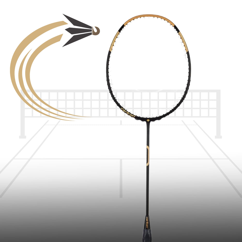 Carlton Zero 007i Unstrung Badminton Racket – Lightweight Graphite Frame for Precision, Power & Speed | Black Matt | For Intermediate to Advanced Players