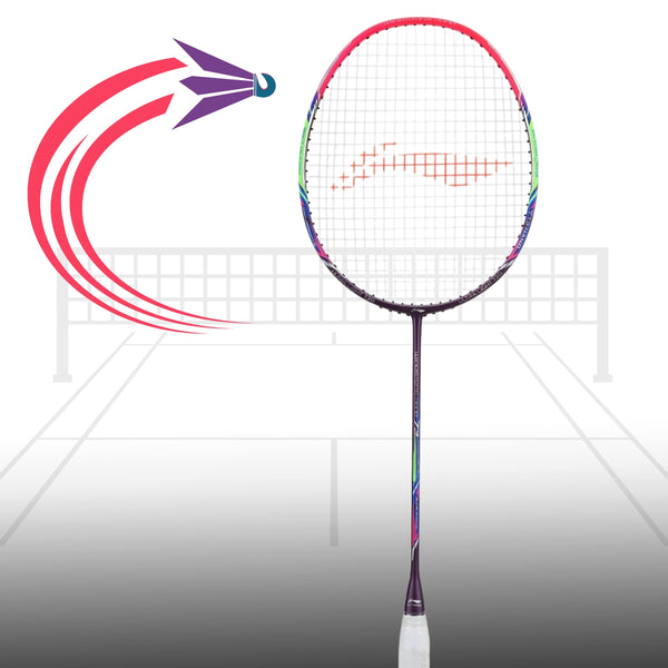 Li-Ning Windstorm Nano 73 Professional Badminton Racquet Unstrung Dark Purple/Pink