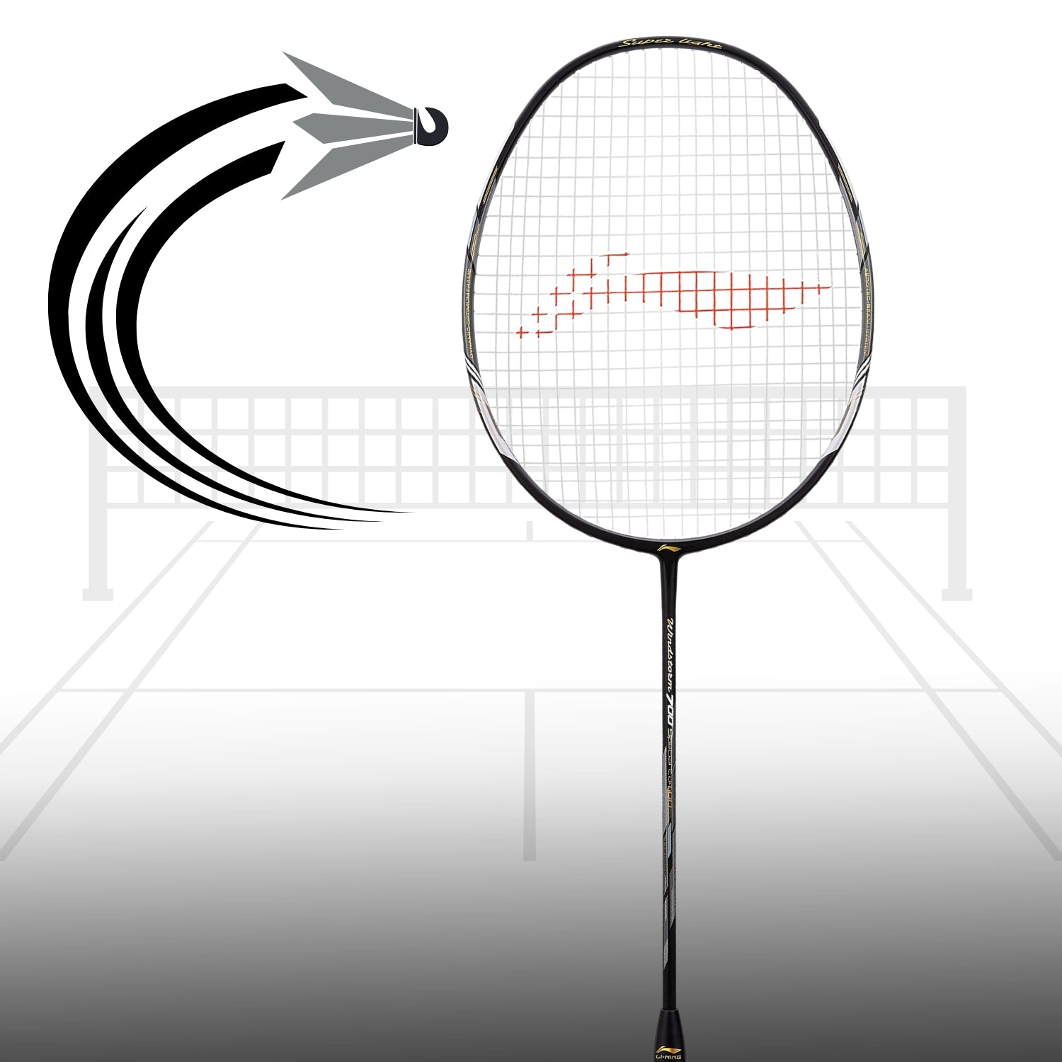 Li-Ning Windstorm 700 Special Edition Unstrung Badminton Racquet - Best Price online Prokicksports.com