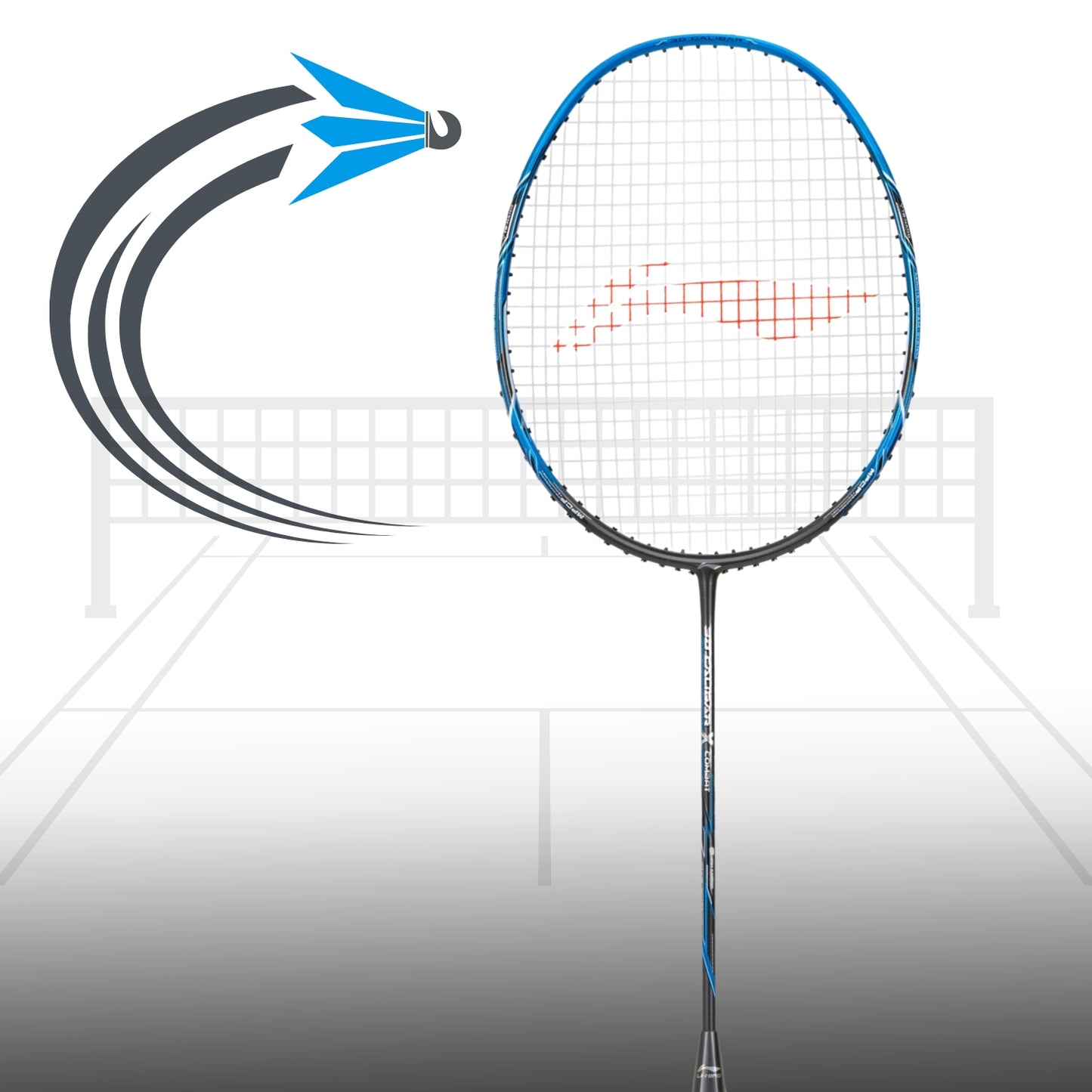 Li-Ning 3D Calibar X Combat Badminton Racquet - Best Price online Prokicksports.com