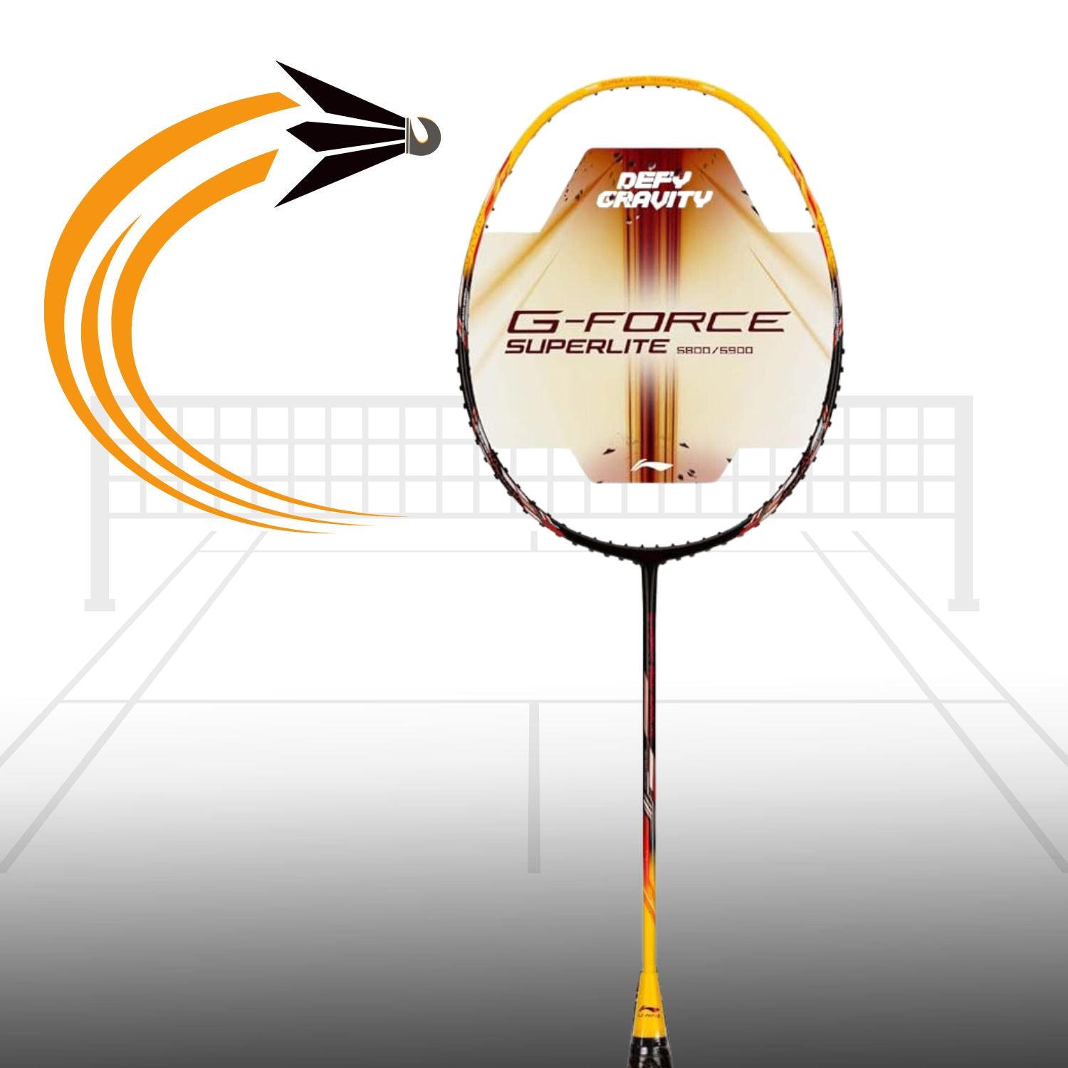 Li-Ning G-Force 5800 Superlite Badminton Racket | Ultra-Light 5U6 | Unstrung Racquet for Precision & Power - Best Price online Prokicksports.com