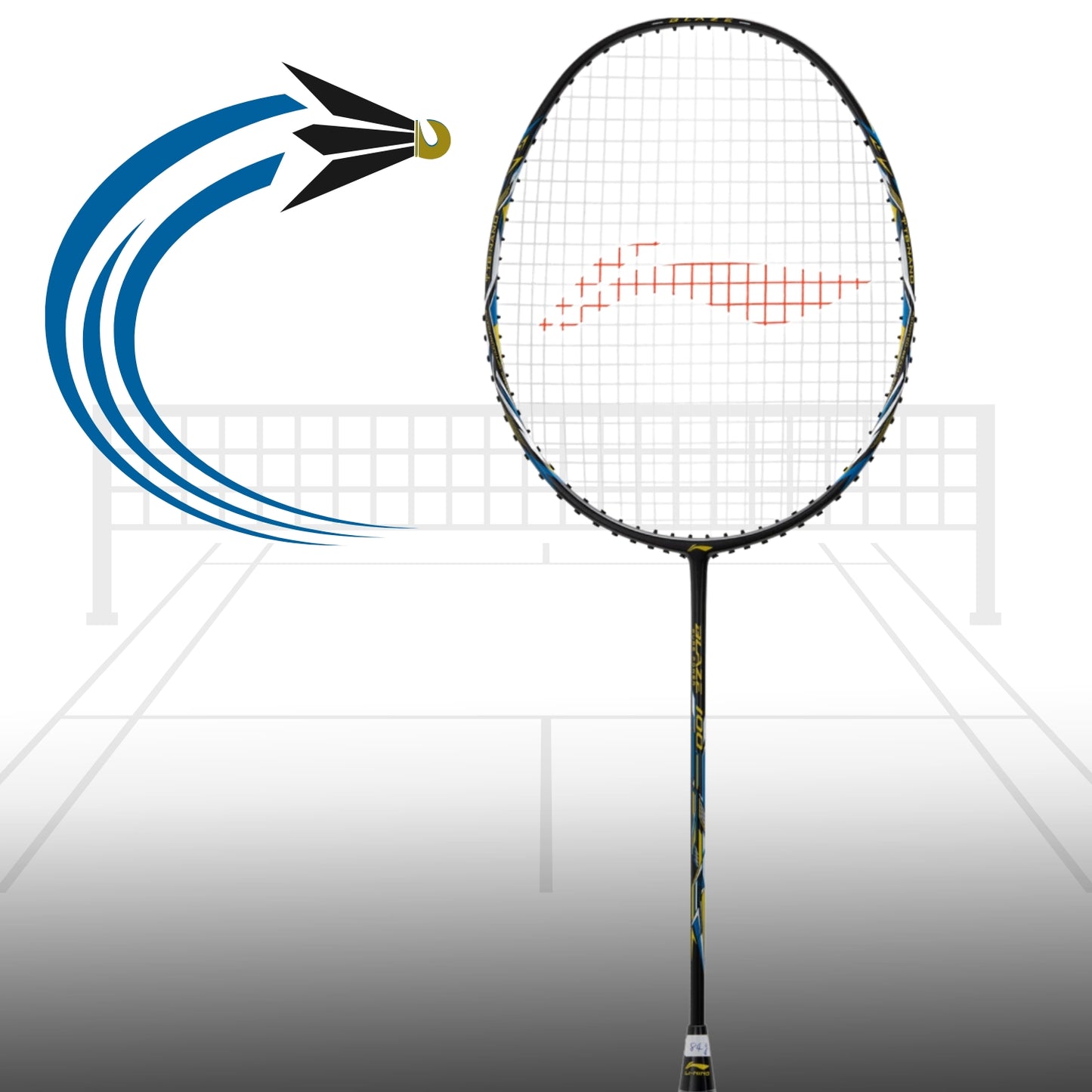 Li-Ning BLAZE 100 Strung Badminton Racquet, 84g - Best Price online Prokicksports.com