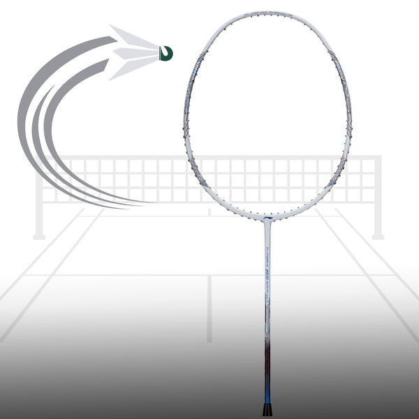 Li-Ning G-Force 3900 Superlite II Carbon-Fiber Strung Badminton Racquet – Lightweight Professional Racket with Free Full Cover
