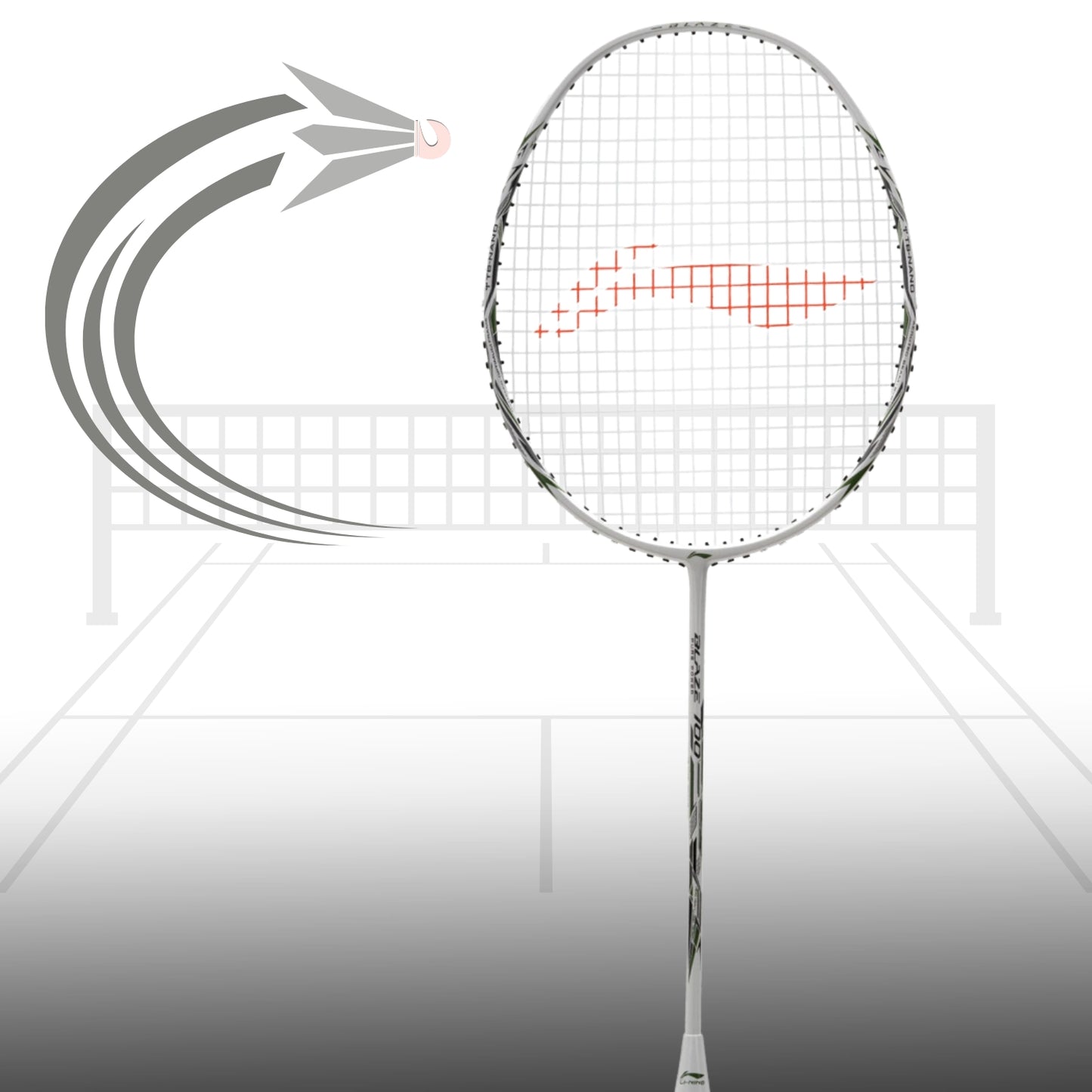 Li-Ning BLAZE 100 Strung Badminton Racquet, 84g - Best Price online Prokicksports.com