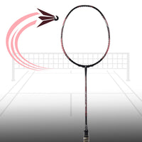 Apacs Feather Weight 55 Unstrung Badminton Racquet | Ultra-Light 58g Frame | High Modulus Graphite | Powerful Smash Control | Advanced Speed Racquet - Best Price online Prokicksports.com