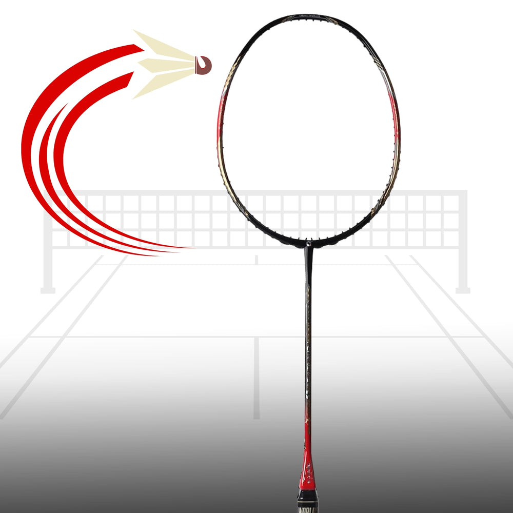 Apacs Feather Weight 55 Unstrung Badminton Racquet | Ultra-Light 58g Frame | High Modulus Graphite | Powerful Smash Control | Advanced Speed Racquet - Best Price online Prokicksports.com