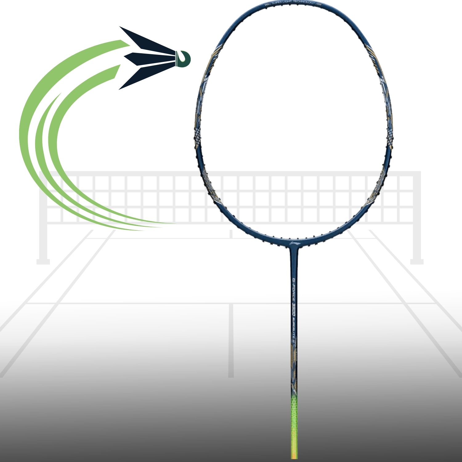 Li-Ning G-Force 3900 Superlite II Carbon-Fiber Strung Badminton Racquet – Lightweight Professional Racket with Free Full Cover - Best Price online Prokicksports.com