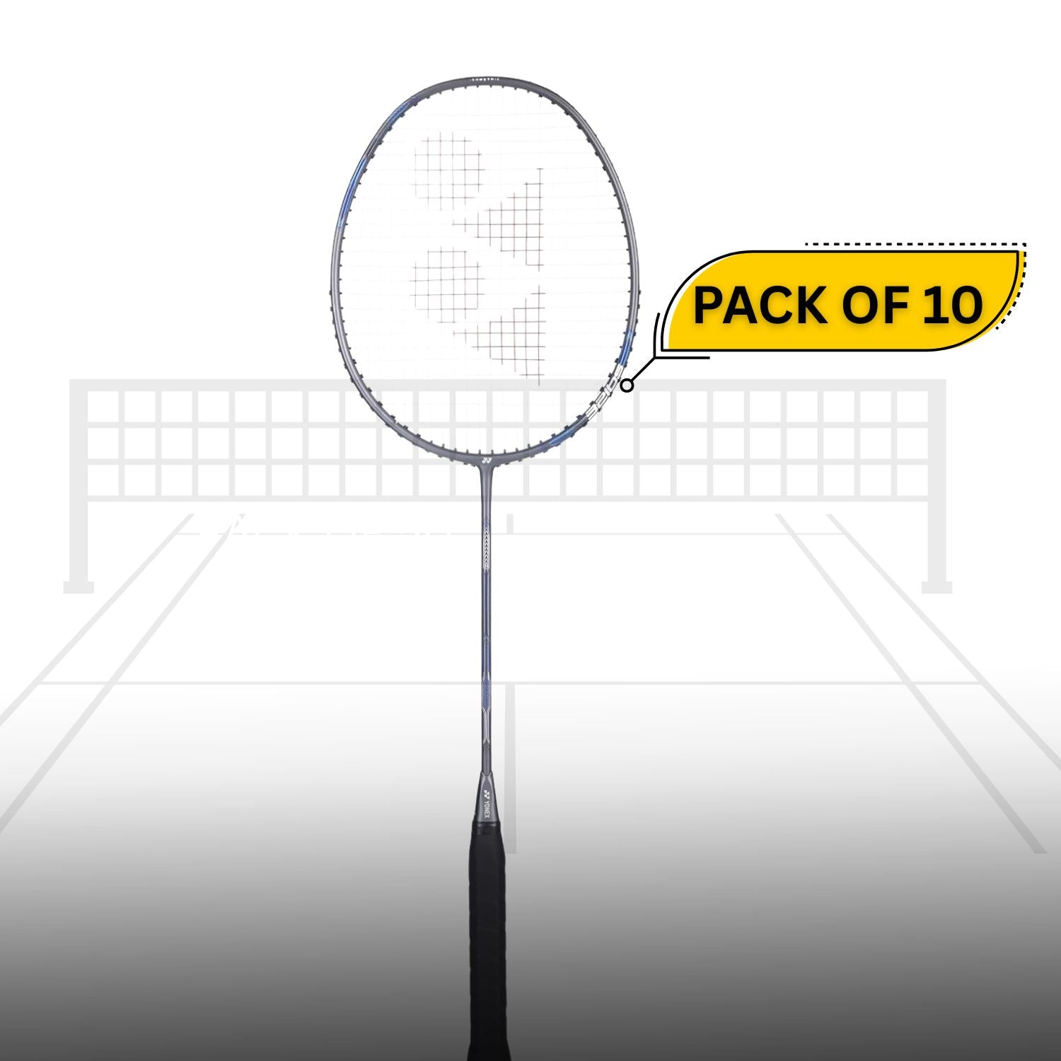 Yonex Astrox Attack 9 Strung Badminton Racquet – Pack of 10 | Head-Heavy 4U G4 Racket for Aggressive Smashes & Power Play – Gun Metal Grey - Best Price online Prokicksports.com, Best Yonex Badminton Racket, Best Badminton Racket, Low Price Badminton Racket