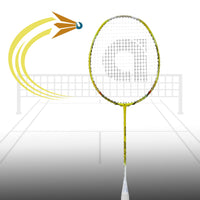 Apacs Z Power 800 RP+ Unstrung Badminton Racquet With Cover – High Tension, Lightweight, Offensive Play, Graphite Frame - Best Price online Prokicksports.com