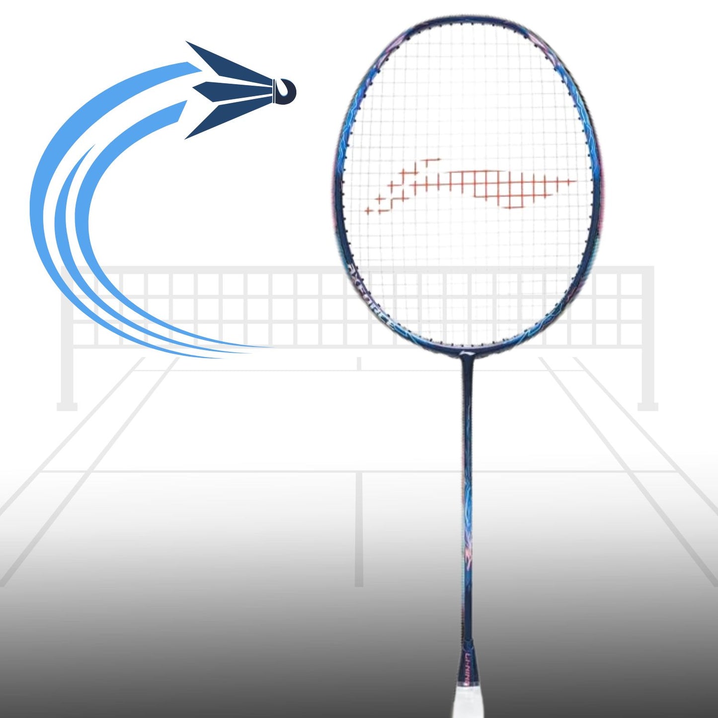 Li-Ning Axforce 90 Dragon Max Unstrung Badminton Racquet - G5 Navy Blue for Power & Speed - Best Price online Prokicksports.com